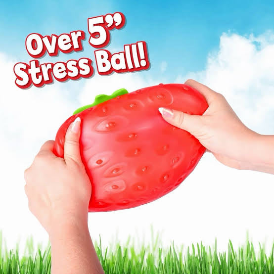 BIG STRAWBERRY SQUISHY STRESS BALL